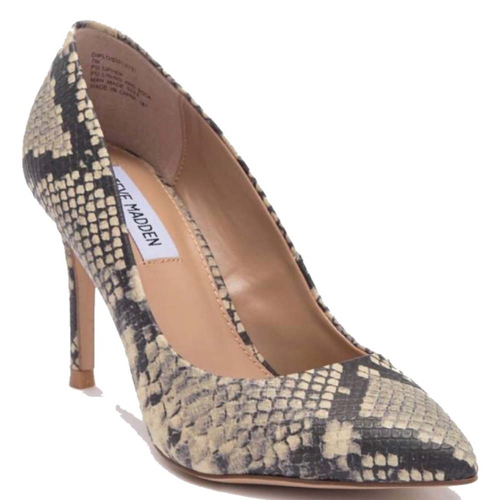 Steve Madden Diplo snake pointed toe pumps